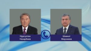 Президент Узбекистана поздравил Нурсултана Назарбаева