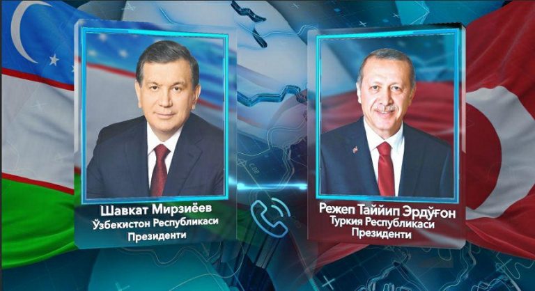 Мирзиёев обсудил с президентом Турции совместные проекты сотрудничества