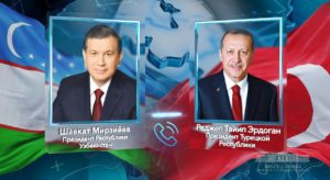 Эрдоган оценил введение безвизового режима для граждан Турции в Узбекистан