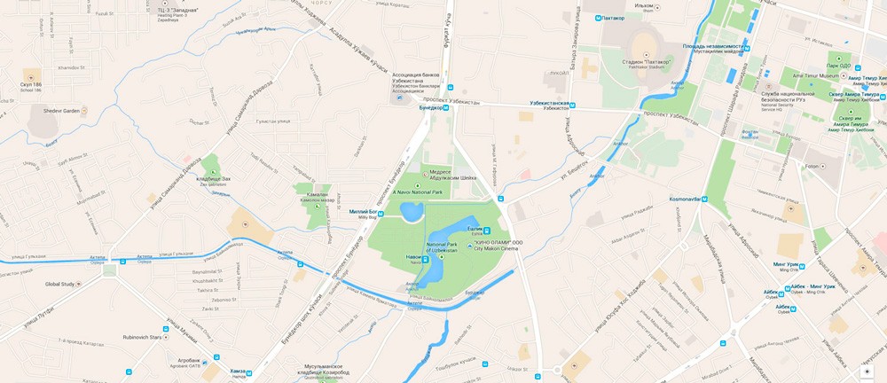 В Ташкенте перекрыты несколько улиц (карта)