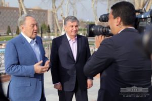 Мирзиёев и Назарбаев отпраздновали Навруз в Самарканде