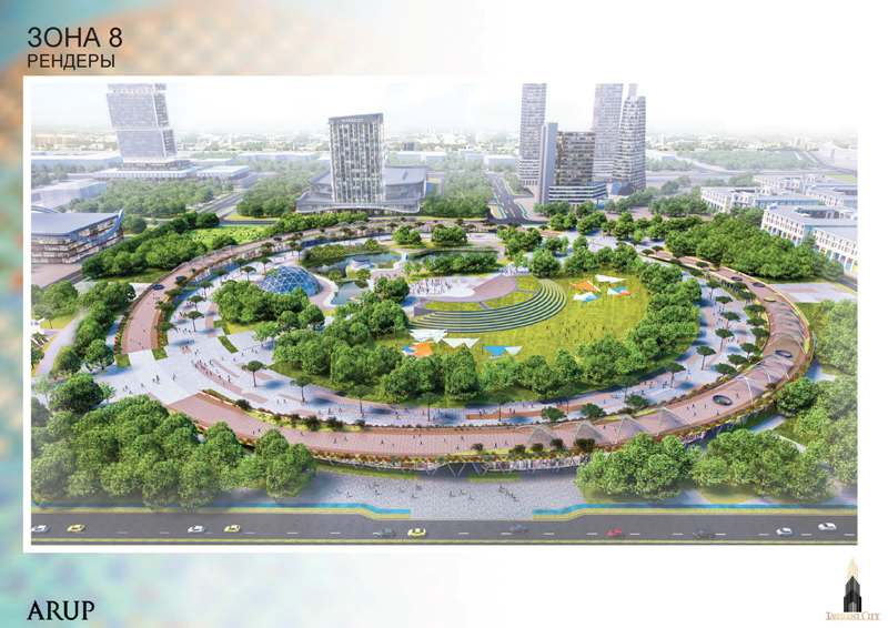 «Tashkent City» введут в эксплуатацию в течение четырех лет. Сердцем проекта станет зелёный парк