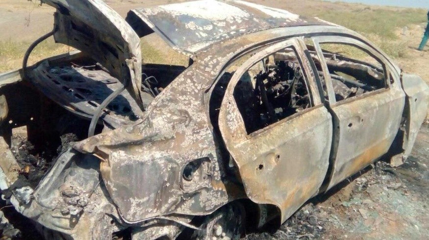 Супруги заживо сгорели в ДТП в Джизакской области