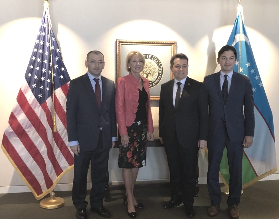 Министры образования Узбекистана и США обсудили вопросы развития сотрудничества