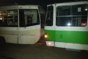 В Ташкенте произошло ДТП с участием трех трамваев (фото)