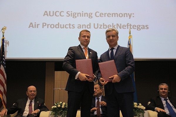 «Узбекнефтегаз» и американская Air Products подписали соглашение о сотрудничестве