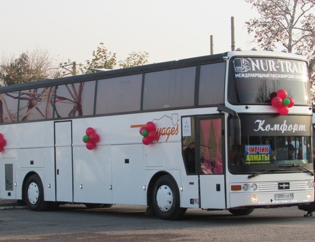 Чирчик-Алматы: запущено новое автобусное международное сообщение