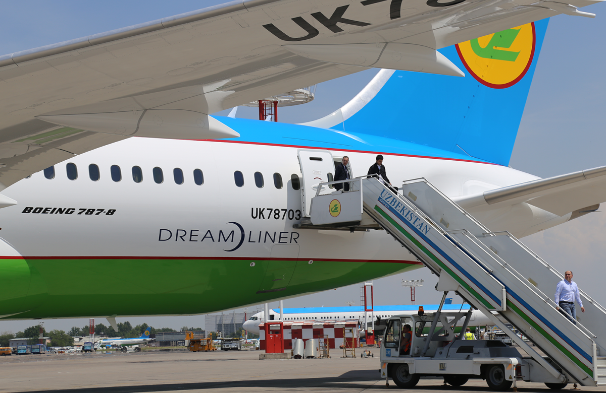 Что случилось с Dreamliner UK-78702 в Москве?