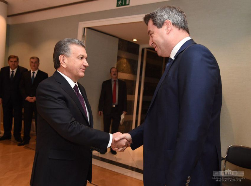 Как прошли переговоры Шавката Мирзиёева с Премьер-министром Баварии Маркусом Зёдером?