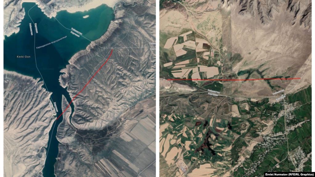 Обмен земли между Кыргызстаном и Узбекистаном — теперь водохранилище Керкидан полностью находится на узбекской территории