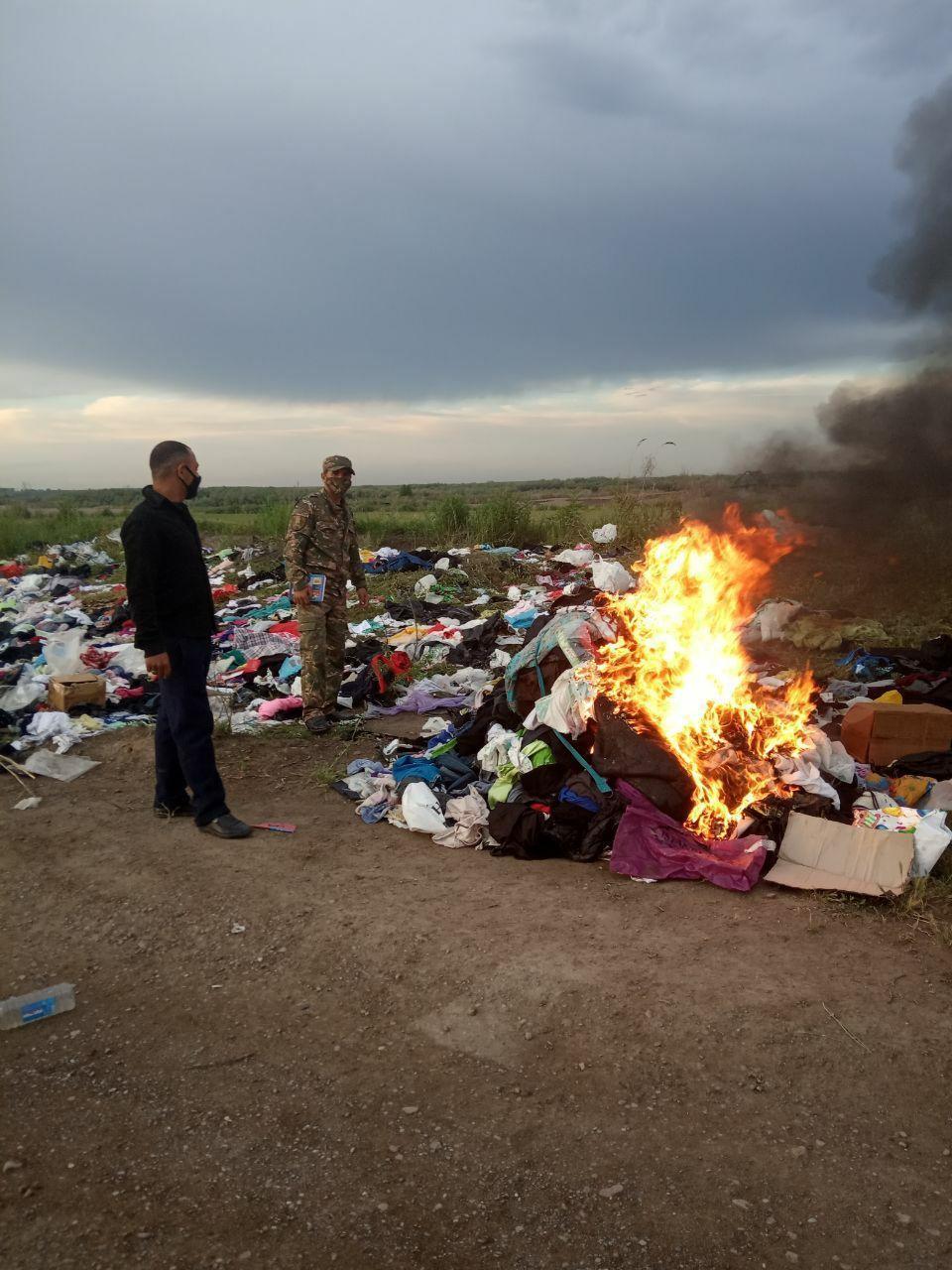 В МЧС объяснили почему в Сырдарьинской области сжигали вещи