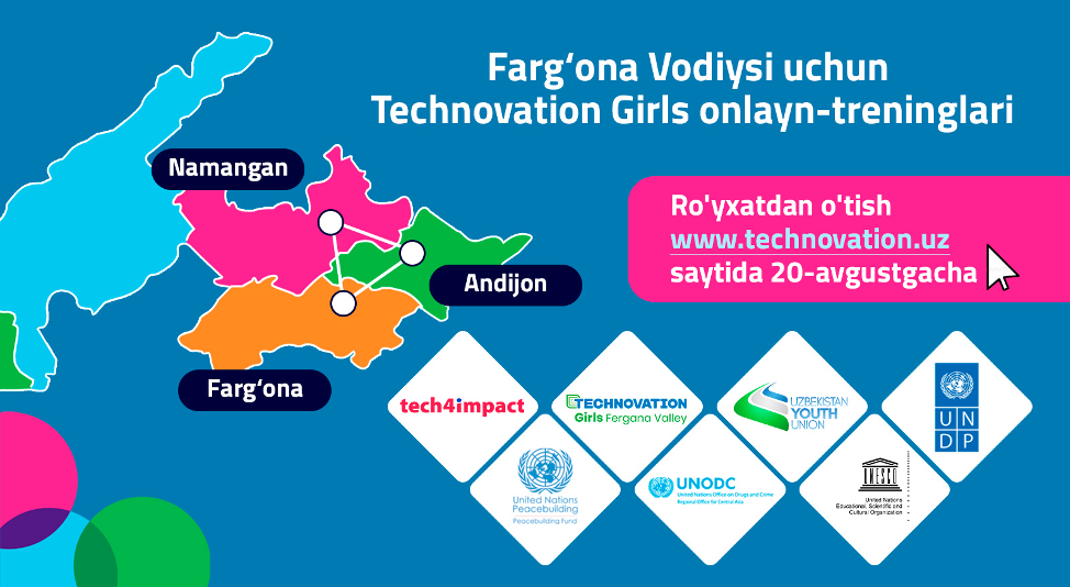 Фарғона Водийсида Technovation Girls онлайн тренингларига рўйхатдан утиш бошланди