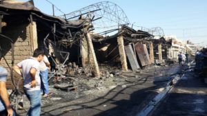 Пожар на «Чинни бозор» в Ташкенте (фото)
