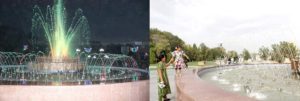 Звуки и краски нового фонтана в Самарканде