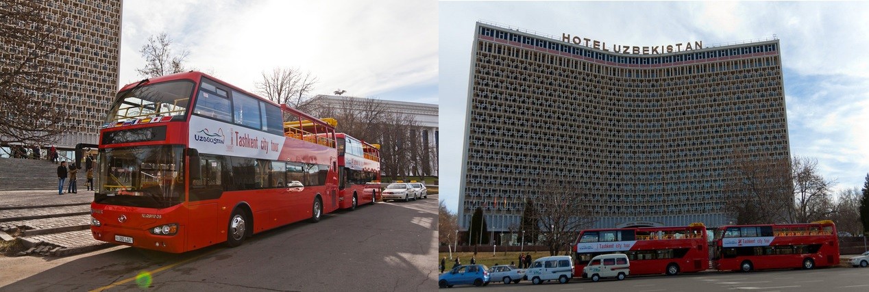 В Ташкенте запустили двухэтажные автобусы