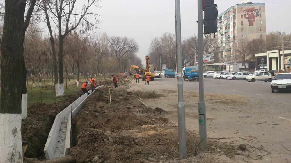 В Ташкенте расширили проспект Абдулы Кадыри от Ганги до Абая