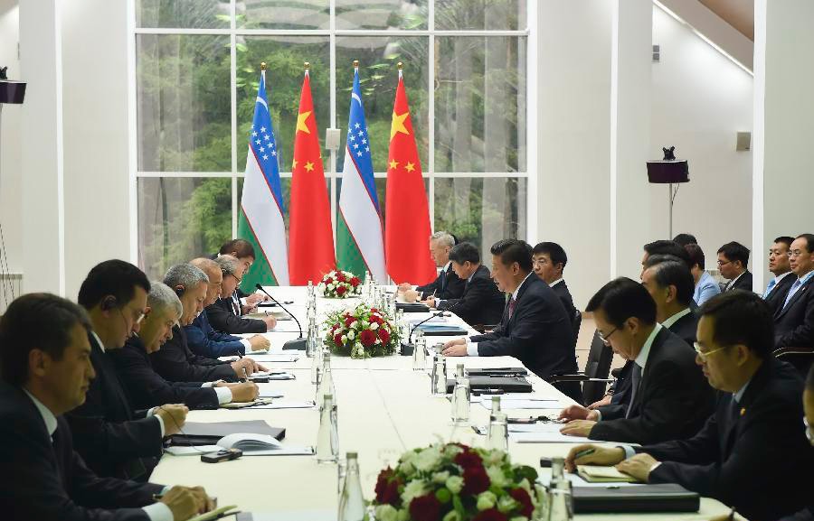 В Уфе состоялась встреча президентов Узбекистана и Китая