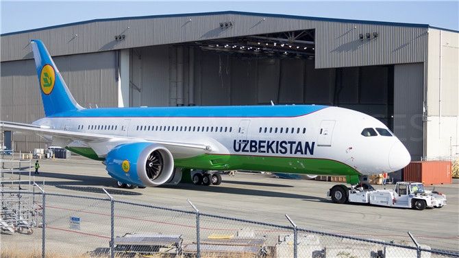 НАК «Узбекистон хаво йуллари» получила второй «Boeing -787 Dreamliner»