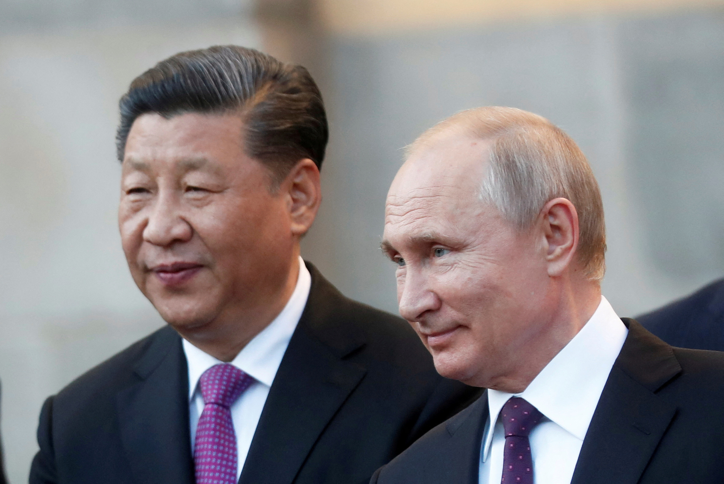 Президенты Китая и России