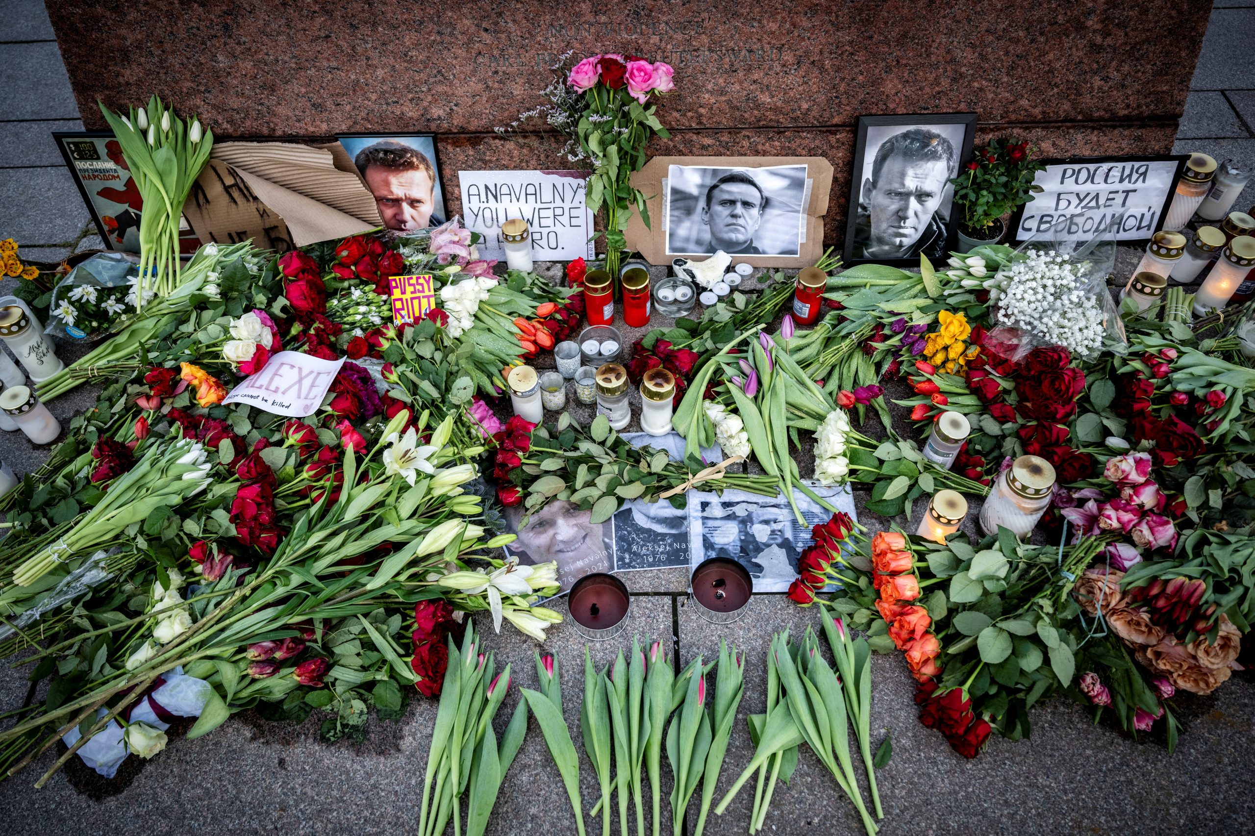 Мемориал Навальному в Швеции