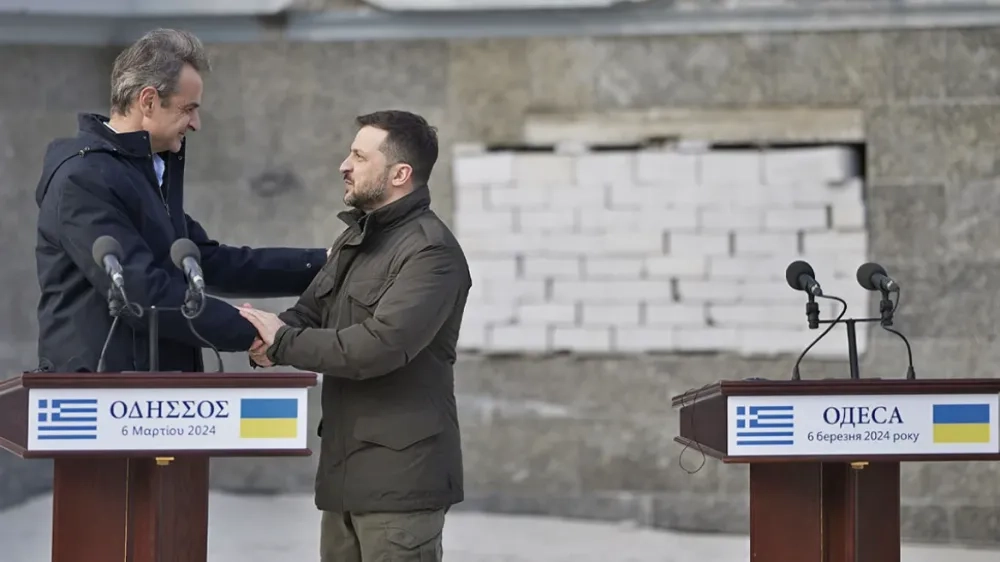 Премьер-министр Греции и президент Украины